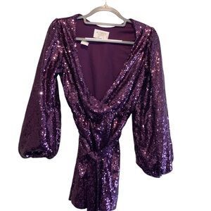 Audrey parks small sequin mini dress